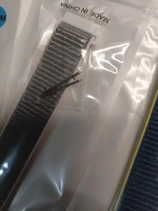 Correa Reloj Elástica 22mm Verde y Gris