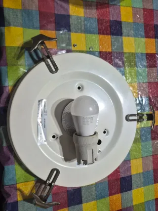 Lámpara de techo cristal y metal