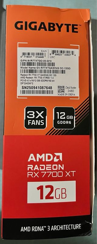 Gigabyte AMD Radeon RX 7700 XT 12GB