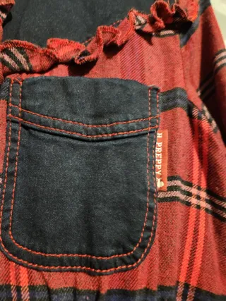 Vestido Highly Preppy Rojo y Azul Talla M