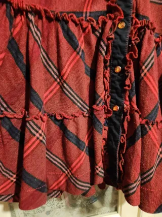 Vestido Highly Preppy Rojo y Azul Talla M