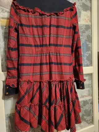 Vestido Highly Preppy Rojo y Azul Talla M