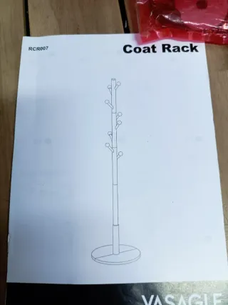 Perchero de Pie VASAGLE Blanco