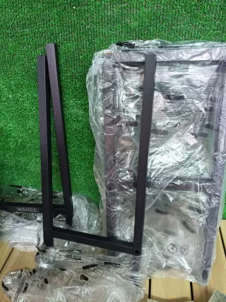 VASAGLE Tavolo Consolle 20x80x80 cm Greige Mélange