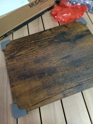 VASAGLE Mesa Auxiliar mesita de Noche, Mesa Marrón