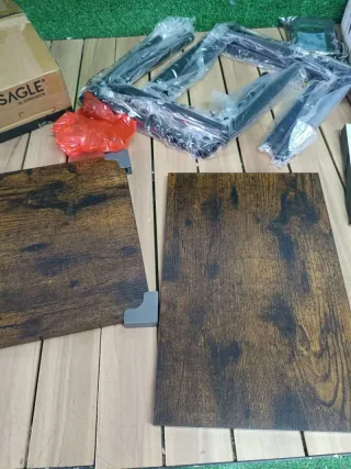 VASAGLE Mesa Auxiliar mesita de Noche, Mesa Marrón