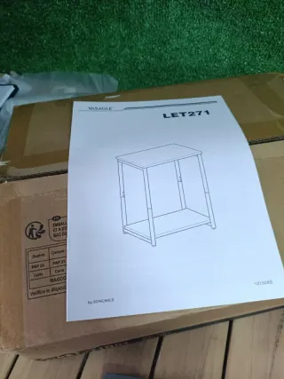 VASAGLE Mesa Auxiliar mesita de Noche, Mesa Marrón