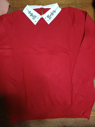 Maglione rosso donna tg L
