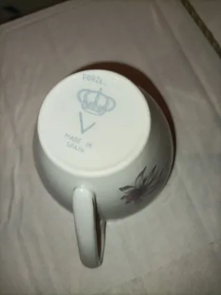 Juego de café porcelana floral