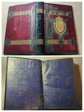 Libro del siglo XIX de historia general de España