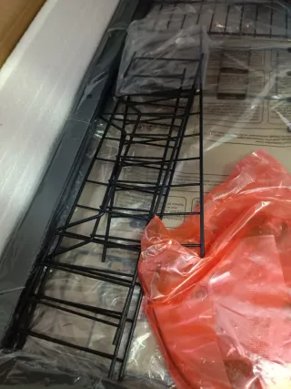 VASAGLE Estantería de Cocina con 2 Cestas de Malla