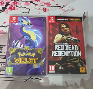 Pokémon Púrpura y Red Dead Redemption para switch
