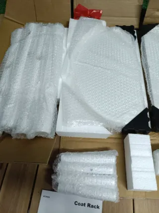 Appendiabiti a forma di albero VASAGLE in legno bianco