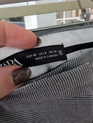 Traje Zara gingham NUEVO - Talla 40