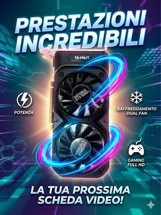 Scheda Video Palit GeForce GTX 1050 Ti Dual 4GB