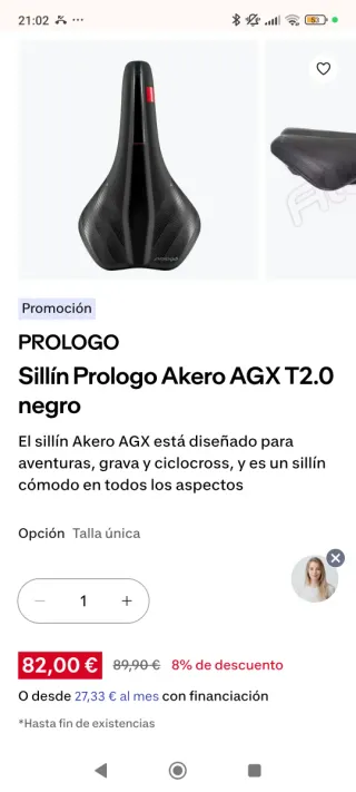 Sillín Prologo Akero AGX "Gravel o MTB"
