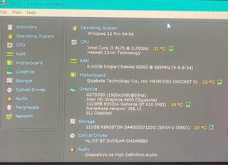PC Intel Core i3 4170 - GIGABYTE