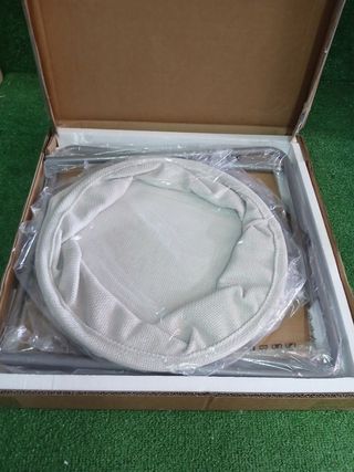 Mesa auxiliar VASAGLE redonda gris