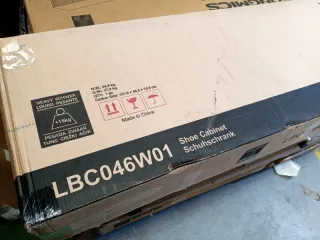 Zapatero VASAGLE 2 Compartimentos Blanco