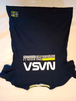 Camiseta NASA Negra Algodón niño. Talla 10-12 años