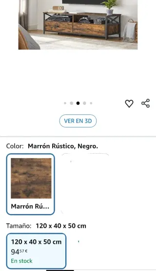 VASAGLE Mueble de TV, Mesa de TV de hasta 55"