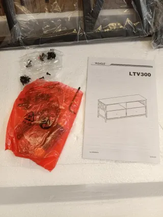 VASAGLE Mueble de TV, Mesa de TV de hasta 55"