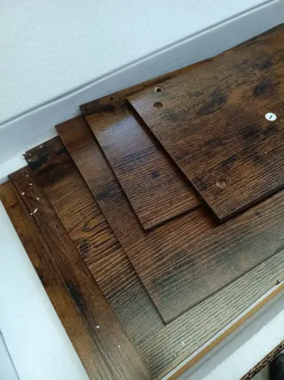 VASAGLE Estantería de Esquina con 4 Estantes Marró