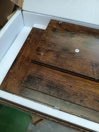 VASAGLE Estantería de Esquina con 4 Estantes Marró