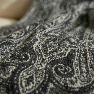 stola, paisley, scialle, donna, frange, jacquard