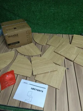 VASAGLE EstanterÍa de Esquina en Pared, Estantería