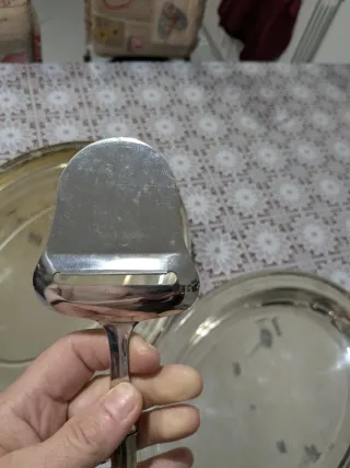 Vassoio da portata in metallo argentato