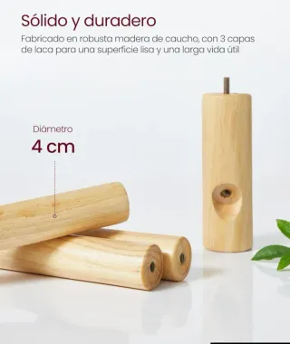 VASAGLE Appendiabiti in Legno Massello a Forma di Albero