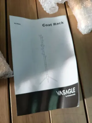 VASAGLE Appendiabiti in Legno Massello a Forma di Albero