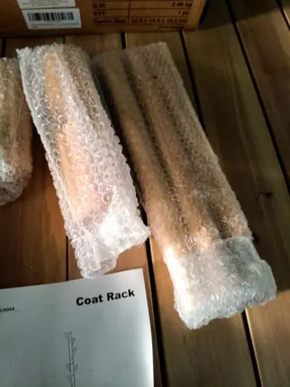 VASAGLE Appendiabiti in Legno Massello a Forma di Albero