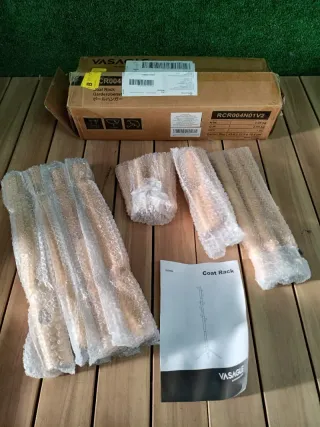 VASAGLE Appendiabiti in Legno Massello a Forma di Albero