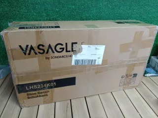 VASAGLE Banco Zapatero con 4 Compartimentos