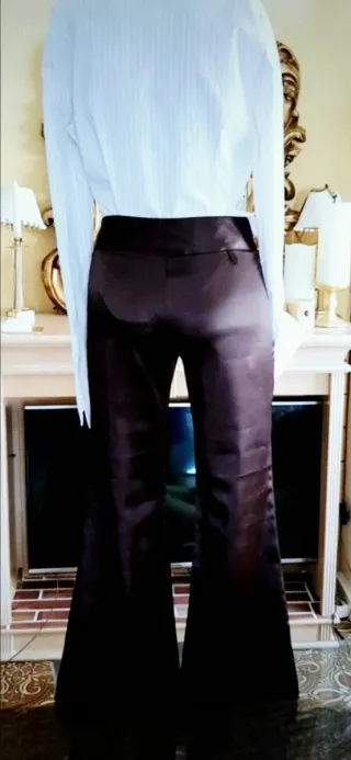 Pantalón campana raso COINYA negro