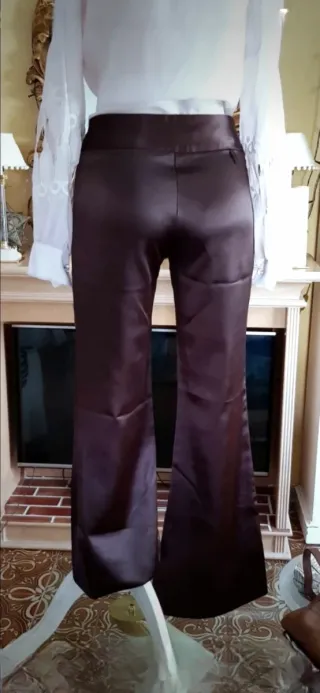 Pantalón campana raso COINYA negro