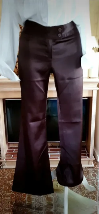 Pantalón campana raso COINYA negro