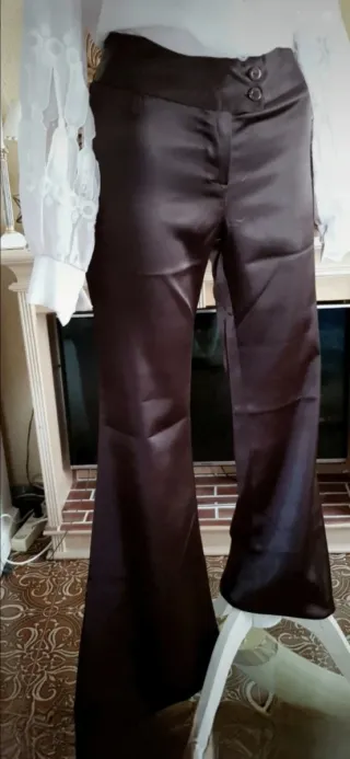 Pantalón campana raso COINYA negro