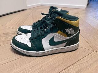 Nike Air Jordan 1 Mid Verde Bianco 41