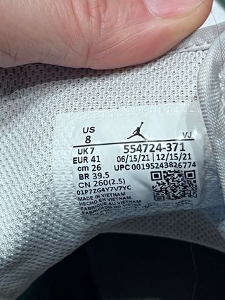 Nike Air Jordan 1 Mid Verde Bianco 41