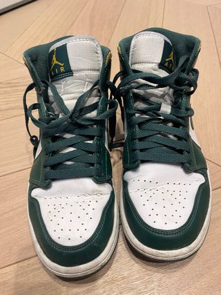 Nike Air Jordan 1 Mid Verde Bianco 41