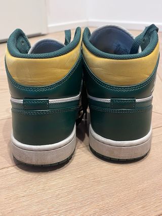 Nike Air Jordan 1 Mid Verde Bianco 41