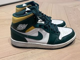 Nike Air Jordan 1 Mid Verde Bianco 41