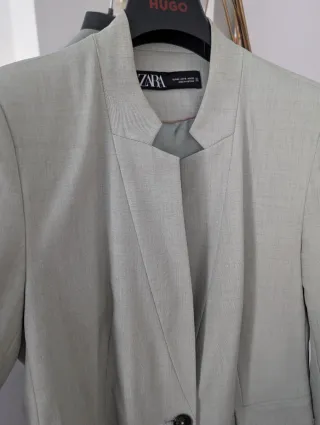Traje Zara Verde Talla 40 Nuevo