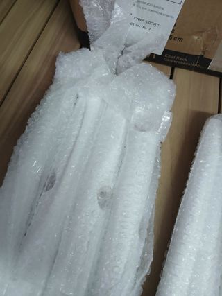 VASAGLE RCR04WT Appendiabiti in legno massello a forma di albero