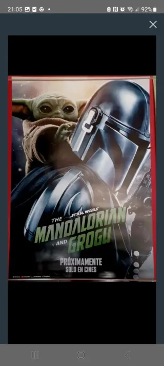 Póster The Mandalorian y Grogu