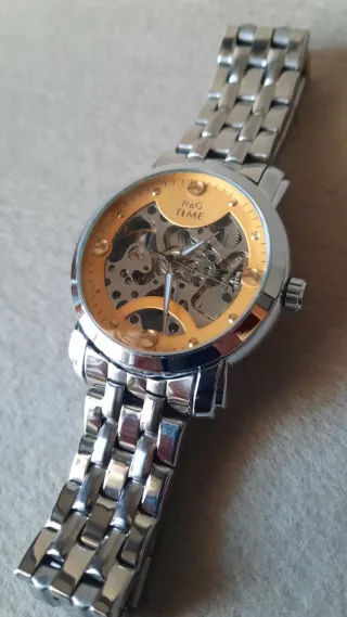 Orologio automatico uomo R&G TIME oro/argento