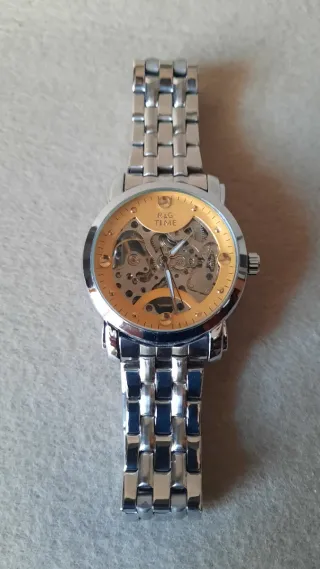 Orologio automatico uomo R&G TIME oro/argento